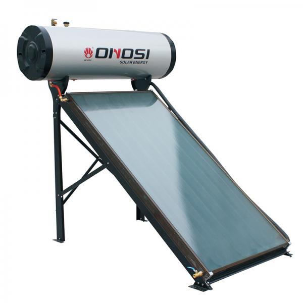 Calentador de agua solar presurizado de placa plana integrado