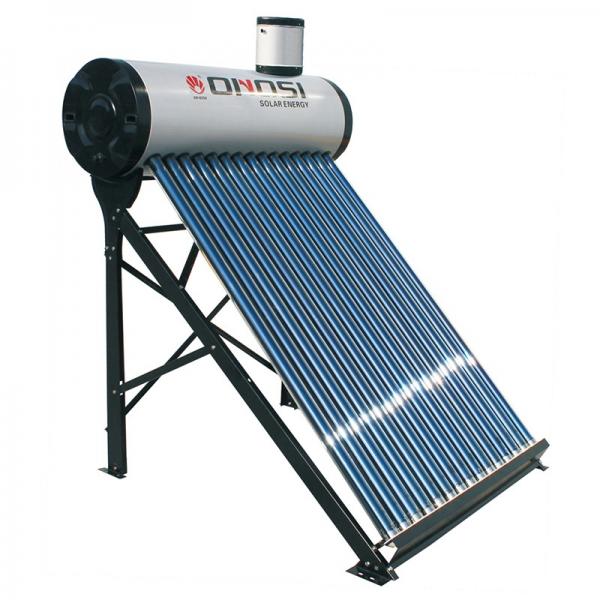 Calentador de agua solar sin presión de entrada y salida de dos tubos