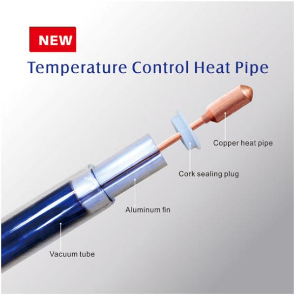 Tubo de calor de control de temperatura Colector solar